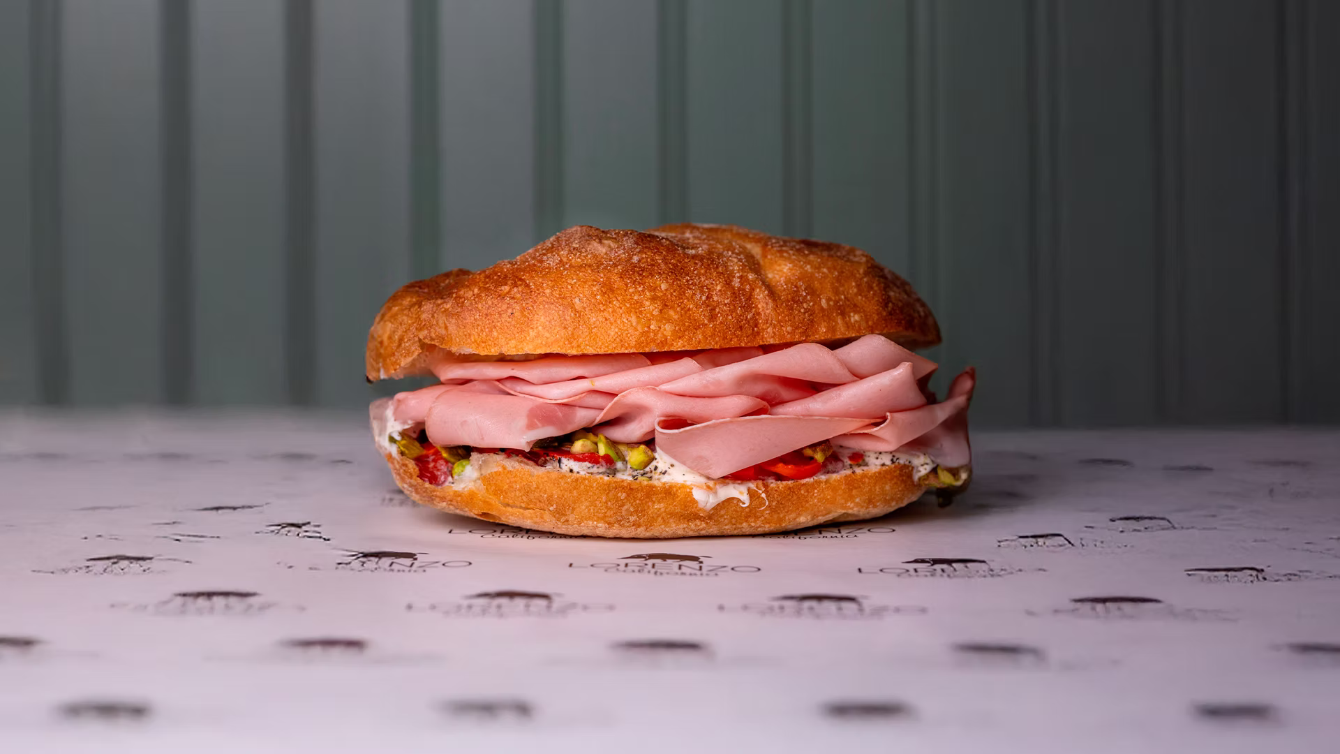 Florentine focaccia sandwich with Italian cured meat